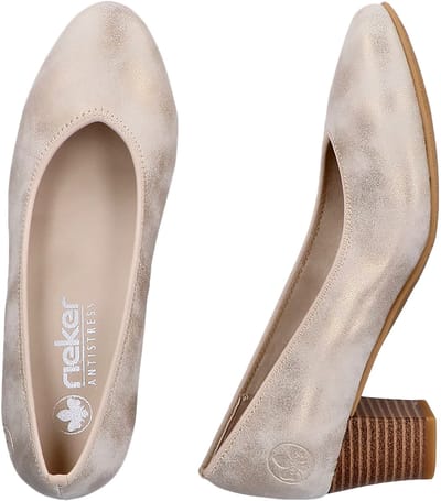 Lagro leren ballerina's met hak