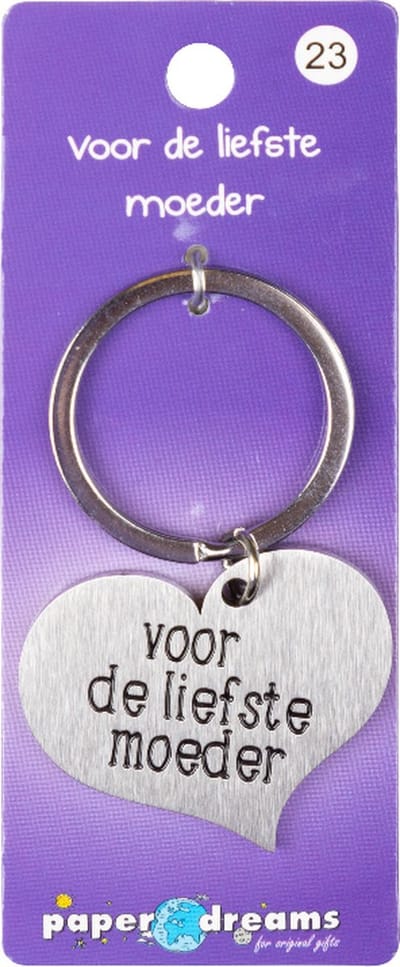 Hart sleutelhanger - Voor de liefste moeder