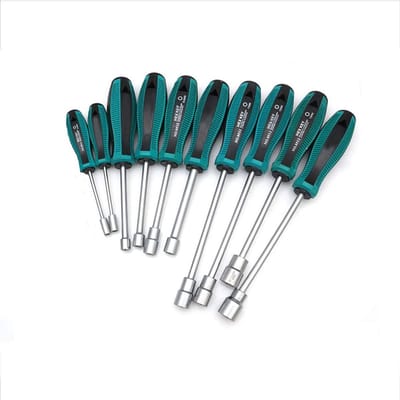 Dailygoody - Steek- en dopsleutelset - Met ergonomische handgreep - 10-delige set - Geschikt voor 3-9 mm - Hoogwaardige gereedschapset - Perfect voor ...