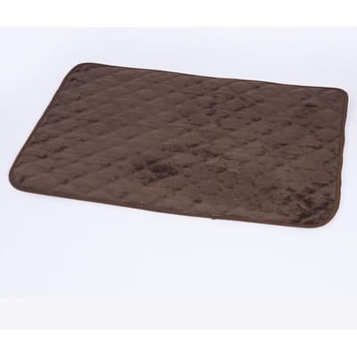 Coussin d'urine pour animaux de compagnie en peluche courte d'hiver, lavable à plusieurs reprises, coussin pour animaux de compagnie chat et chien, coussin imperméable et anti-urine S gray