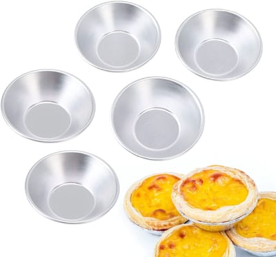 Dailygoods- Eiercake Bakvorm - Aluminiumlegering - 25 Stuks - Veilig Bakmateriaal - Glad Oppervlak - Ideaal voor Desserts