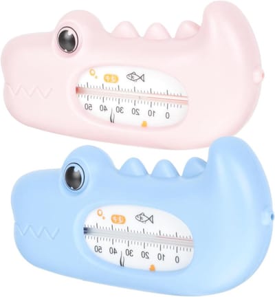 Badthermometers - Dierenvormig Cartoon - Babybadje Temperatuur - Veilig en Duurzaam - 13 x 6.5 cm - Roze