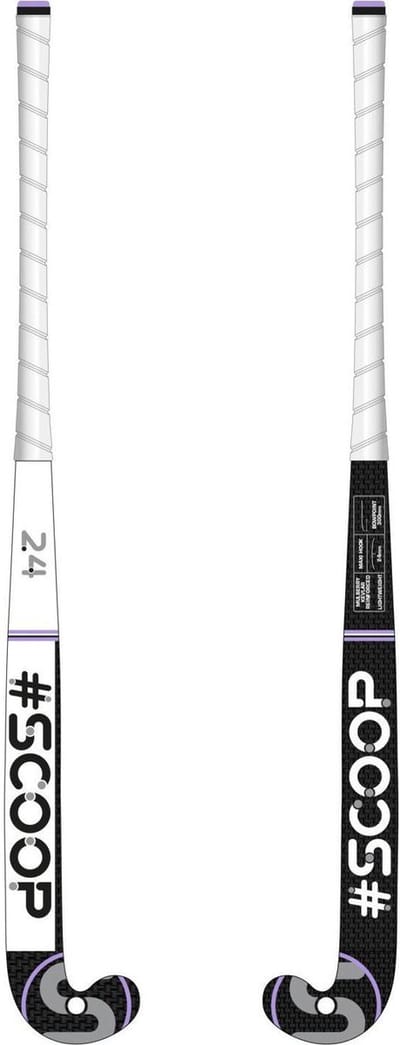 Scoop WDN Zaalhockeystick Junior Design 1 - Mid Bow - Indoor - Light Purple - 26 Inch