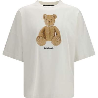 Palm Angels Witte Katoenen T-Shirt