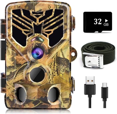 Wildcamera HC810A - Fotovallen Camera - Dieren Observeren - Ultraheldere Beelden - 13.5x8.5x7.5 cm - Geel
