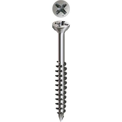 Spax glaslatschroeven deeldraad 3,5x40mm PZ2 RVS (200 Stuks)