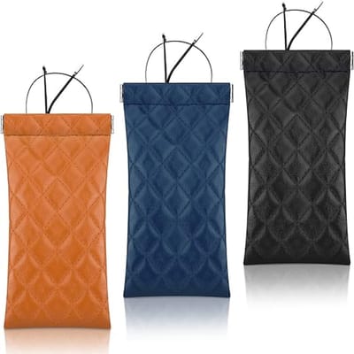 Famanu – Set van 3 zachte synthetische brillenkokers – Slanke squeeze-hoes – Voor dames en heren