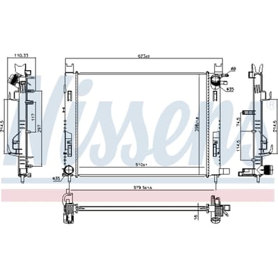 Radiator, motorkoeling NISSENS 637627