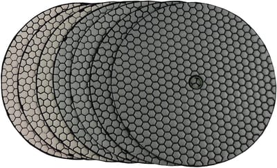 Polijstpads Set - Schuurschijven - Steen Bewerken - Droog Polijsten - 7 Stuks 250mm - Niet Gespecificeerd