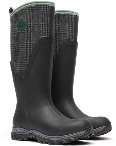 Muck Boot Arctic Sport II Hoog | Zwart/Ruit - Regenlaarzen - Maat 37 -