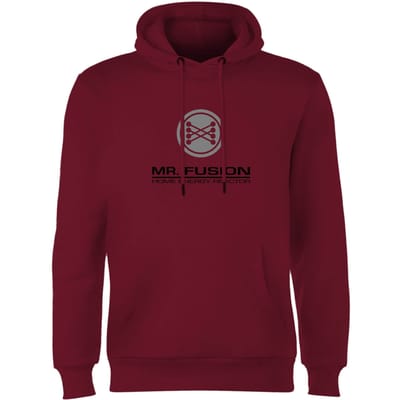 Back To The Future Mr Fusion Hoodie - Burgundy - S