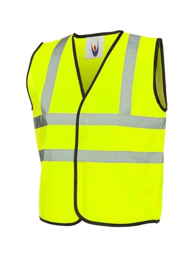 Veiligheidsvest - Reflecterend - Kind - Geel - 10 tot 12 jaar