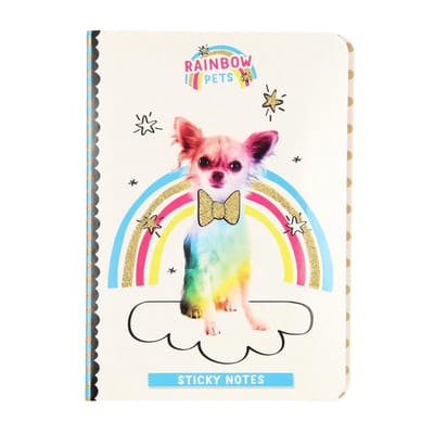 Totum Memoblokmapje Rainbow Pets Hond 17 X 12 Cm Wit 9-delig