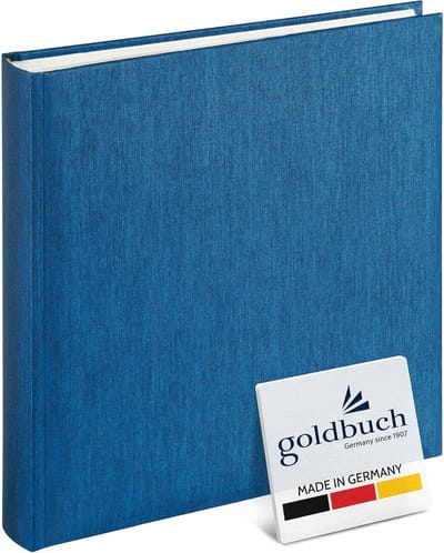 Fotoalbum 25x25 cm - 60 pagina's met glanspapier - Lichtblauw