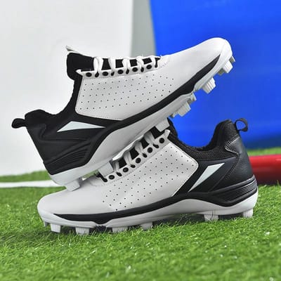 Nieuwe Heren Baseball Schoenen Professionele Baseball Sneakers voor Koppels Sportschoenen Heren Sneakers 43 black