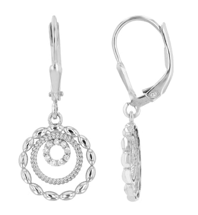 AKZENT Akzent dames oorbellen "Cemile" van 925 Sterlingzilver, gerhodineerd, duurzaam