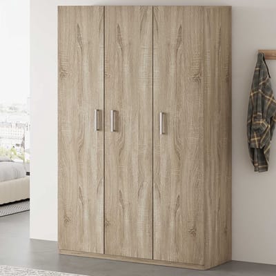 Opbergkast Mike Sonoma Eik – 3 Deuren – 120 x 42 x 180 cm - Rousseau