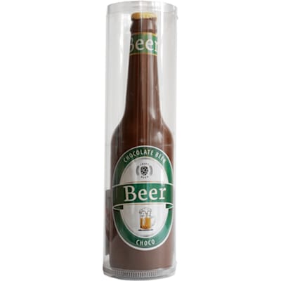 Bierfles met etiket in Tube