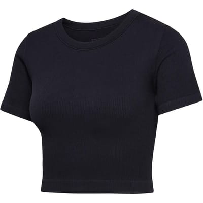 Hummel Dames T-shirt Ronde hals Korte mouw Seamless Ribstructuur Effen Sport