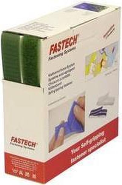 FASTECH® B25-STD033510 Klittenband Om op te naaien Haak- en lusdeel (l x b) 10 m x 25 mm Groen 10 m