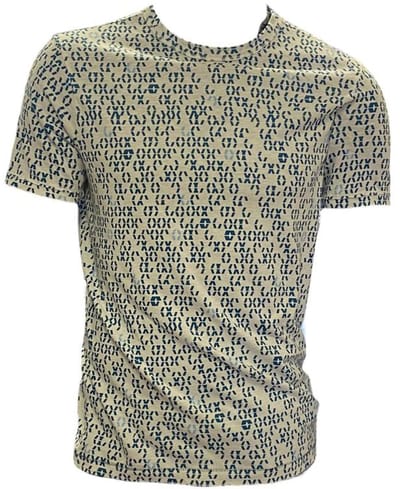 Cast Iron - Casual Fit - Shirt - Mannen - Wit/Blauw - Maat M (Kleur Meer wit dan op de Foto!)
