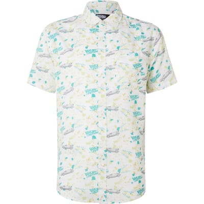 Limited Edition Back to the Future Ditsy Print Shirt - Zavvi Exclusive - XXL