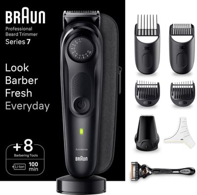 Braun Baardtrimmer - Series 7 - BT7440 - Trimmer Met Kapperstools en 100 Minuten Gebruiksduur
