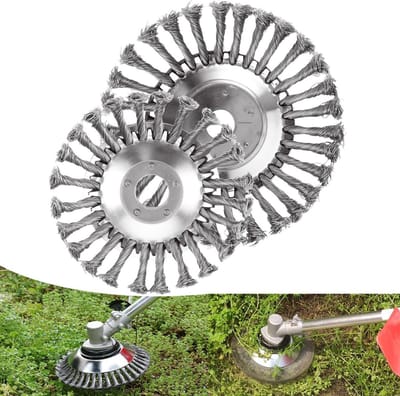 Draadborstel voor Grastrimmer - Professionele Onkruidborstel voor Lastige Plekken - 25,4 mm - 15 cm & 20 cm