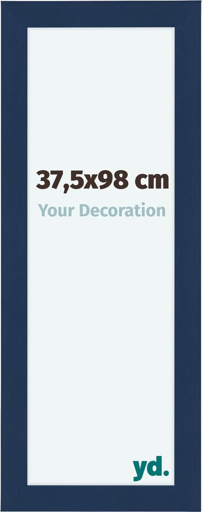 Your Decoration - Fotolijst 37,5x98 cm - MDF - Donkerblauw Geveegd - Como