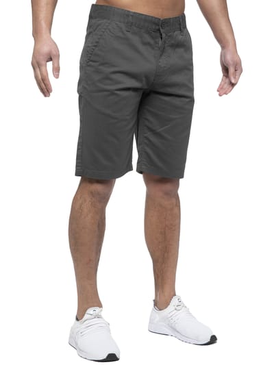 Enzo | Heren Chino Korte Broek In Grijs