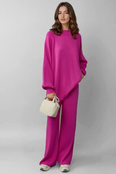 Losse Fit Trui & Broek Gebreid Co-ord Set