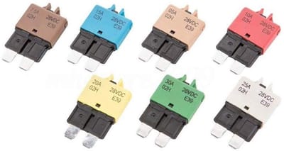 Dailygoody - Circuit Breaker - 12V 25A Inline Power Switch - Voor Auto Audio Systemen - Betrouwbare Bescherming - Eenvoudige Installatie - Geschi