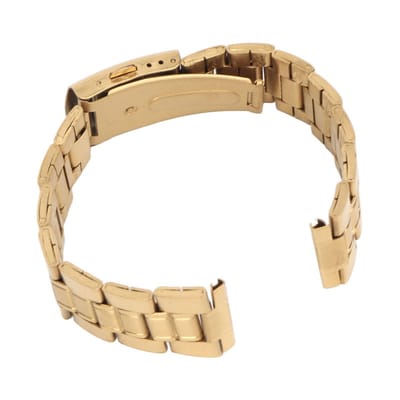 Dailygoods- Horlogeband Roestvrij Staal - Dubbele Sluitgesp - Verstelbaar - Geschikt voor Mannen/Vrouwen - 20mm - Comfortabele Pasvorm - Horlogeriem