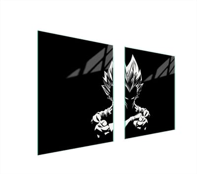 TMK ArtDeko Serie - Glazen Beschermplaat - 85x52 cm - Anime Motief