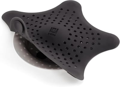 Haarzeef - Afvoerstopper - Douche Afvoer - Zuignappen - 1 Stuk - Zwart
