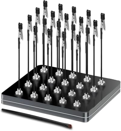 Professionele derde hand met magnetische basis en flexibele klemmen - ideaal voor soldeerhulp en modelbouwaccessoires