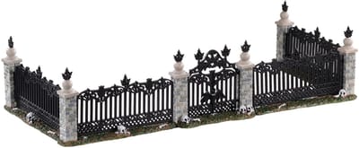 Lemax - Bat Fence Gate- Set Of 5 - Kersthuisjes & Kerstdorpen