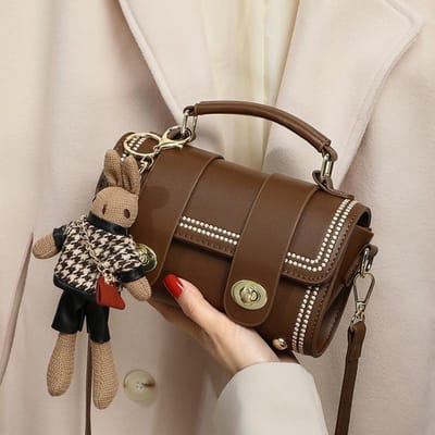 Tassen voor Dames in Herfst en Winter Nieuwe Veelzijdige en High-end Licht Luxe Mini Tassen voor Dames in Niche Leer 190mm*110mm*70mm gray