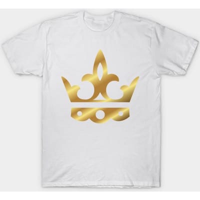 T-shirt Femme Couronne Dorée Couronnes Dorées Style de Vie Roi Reine Cadeau Imprimé Harajuku T-shirt Kawaii Été Manches Courtes T-shirt Femme Haut 3XL