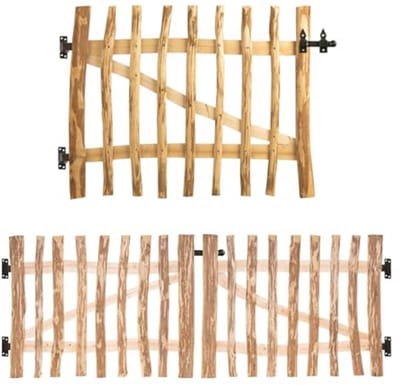 Houten Tuinpoort Bouwpakket - Dubbele Poort voor Tuin en Oprit - In 168 Maten Tot 3m Breed