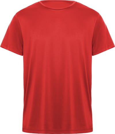 Rood unisex unisex sportshirt korte mouwen Daytona merk Roly maat L