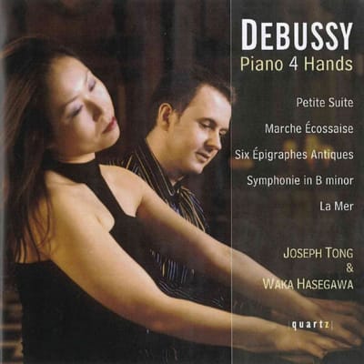 CD CLAUDE DEBUSSY, PIANO 4 HANDEN, JOPS - Muziek voor Piano 4 Handen VK Klassiek Gebruikt brown