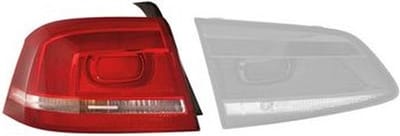 VanWezel 5740935 - Verre extérieur feu arrière gauche pour Volkswagen Passat de 11/2010 à 2014