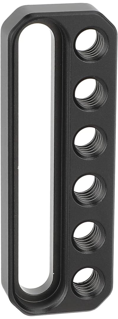 Dailygoods- Kaasplaat Mini - Aluminiumlegering - Verzonken Montagesleuf - 1/4"-20 Schroefgaten - Inclusief Inbussleutel - Lichtgewicht 25 g - Camera Plate