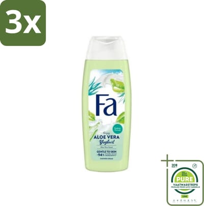 3 x Fa - Douchegel - Yoghurt & Aloe Vera - 250 ml - Grootverpakking - Douchegel - Yoghurt - Aloe Vera - Verzorgende Douchegel - Hydraterende Douchegel