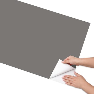 Coloray Meubel Wrap Folie - Grijs Meubelfolie - 65x130 cm - Meubel Wrap Folie Donkergrijs - Plakfolie Meubels - Minimalist Meubelfolie - Decoratiefolie Zelfklevend - Slaapkamer decoratie - Achtergronden en patronen