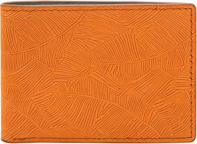 FOSSIL Portemonnee Bronson FPW Bifold Wallet Medium Orange Oranje