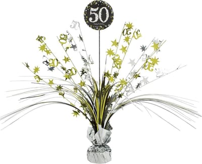 Spray Centrepiece 50 Glitterfeest - Zilver & Goud