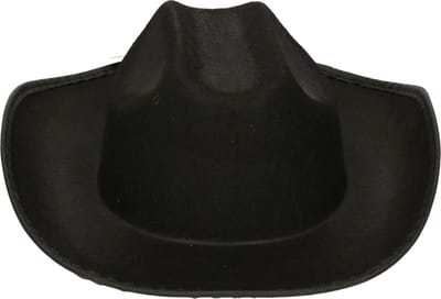Guirca Carnaval verkleed Cowboy hoed El Paso - zwart - kinderen - Western thema