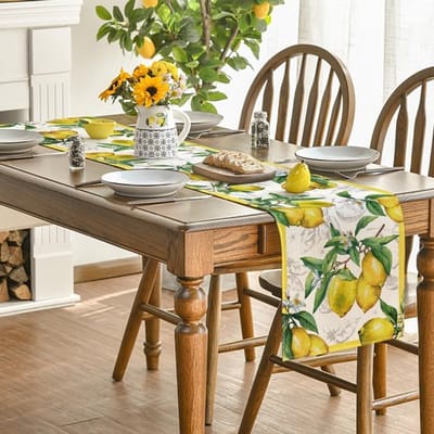 VT Goods - Tafelloper - Wasbaar - Modern - Citroen - Keuken decoratie